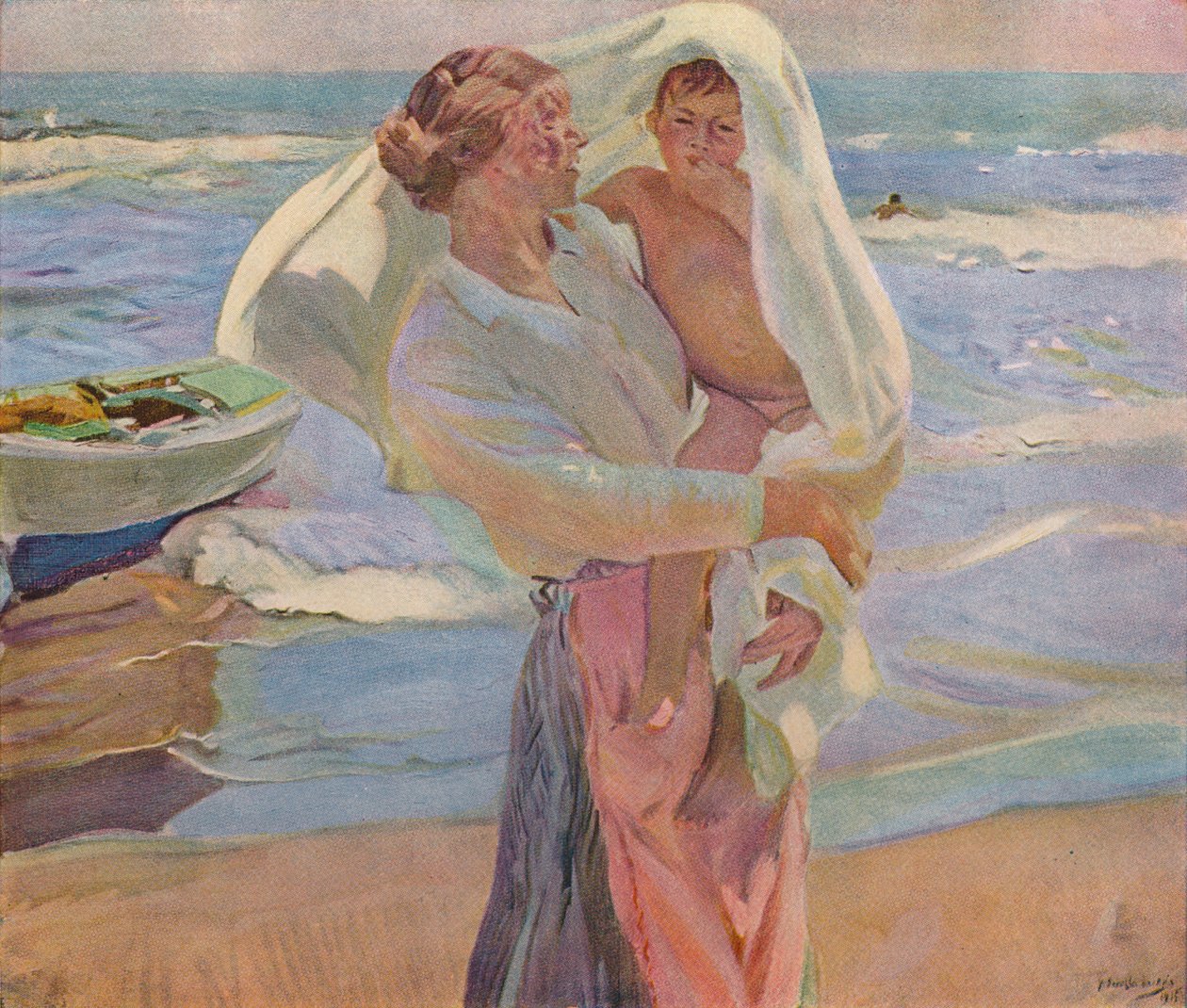 Po koupání, 1915, 1932 od Joaquín Sorolla