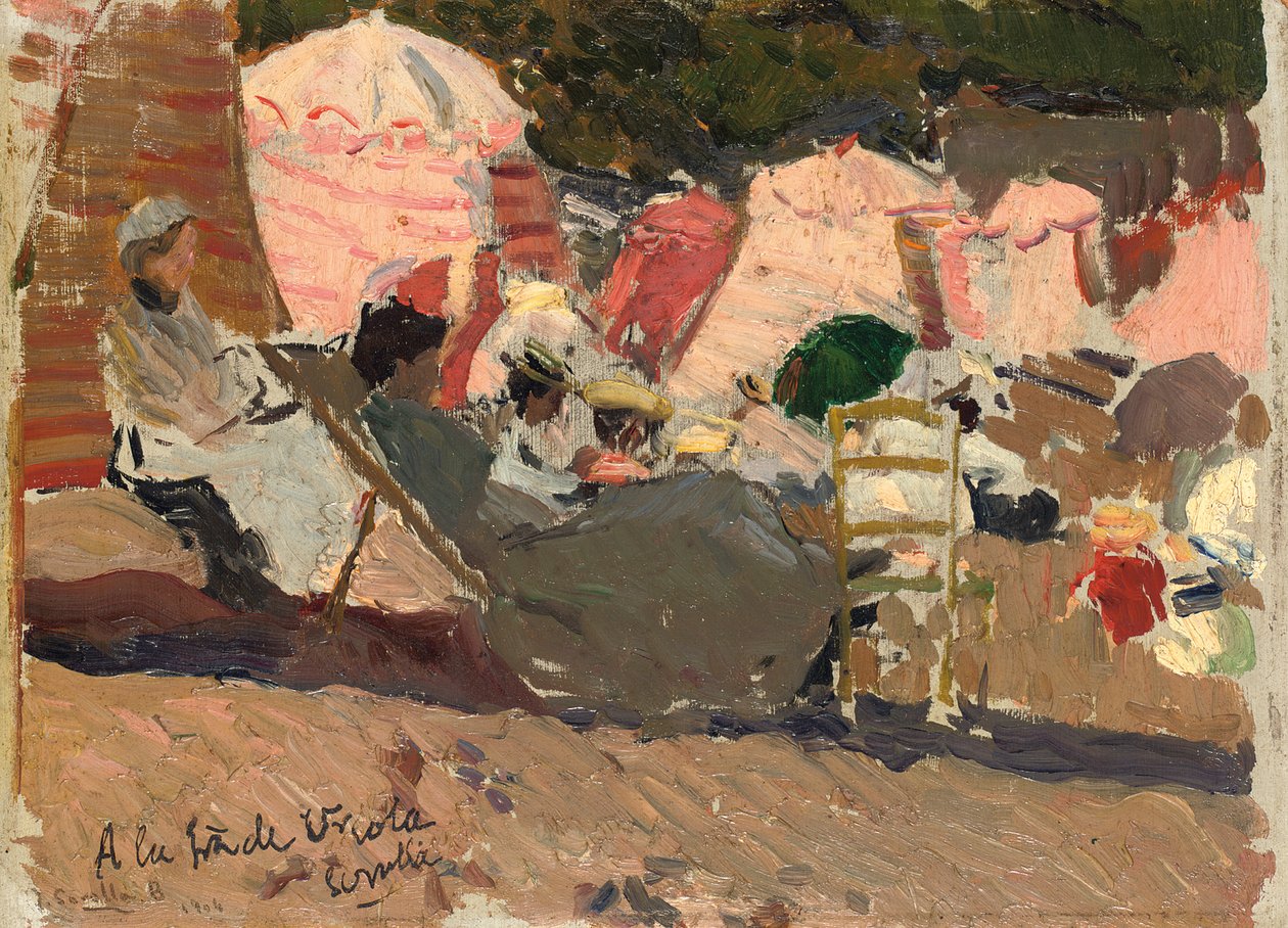 Pláž, Biarritz, 1906 od Joaquín Sorolla