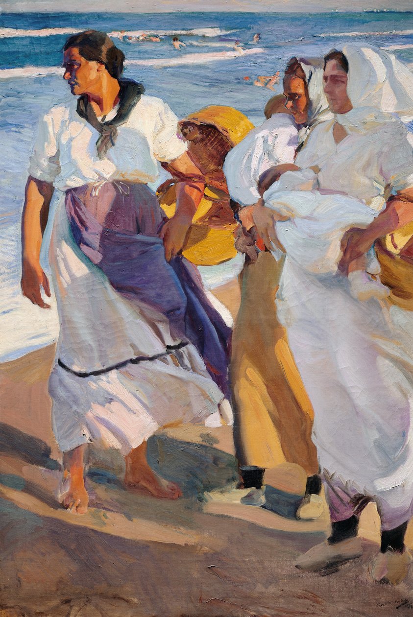 Valencijské rybářky od Joaquín Sorolla