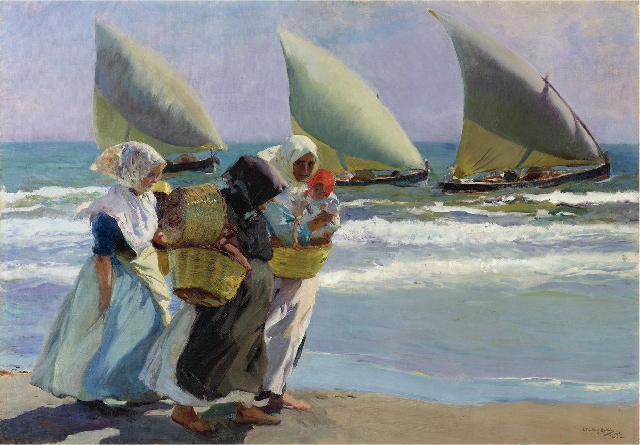 Tři svíčky od Joaquín Sorolla
