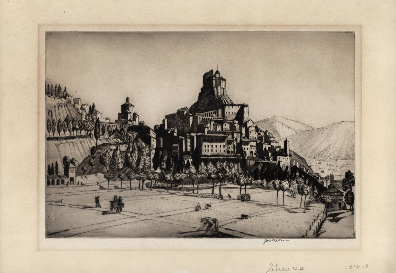 Subiaco, 1926 (suchá jehla) od Job Nixon