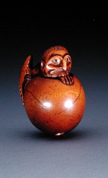 Vejce Netsuke c Chin g Tengu, c. 1770-90 (Od) (Sae A Coarse 210189) od Jobun