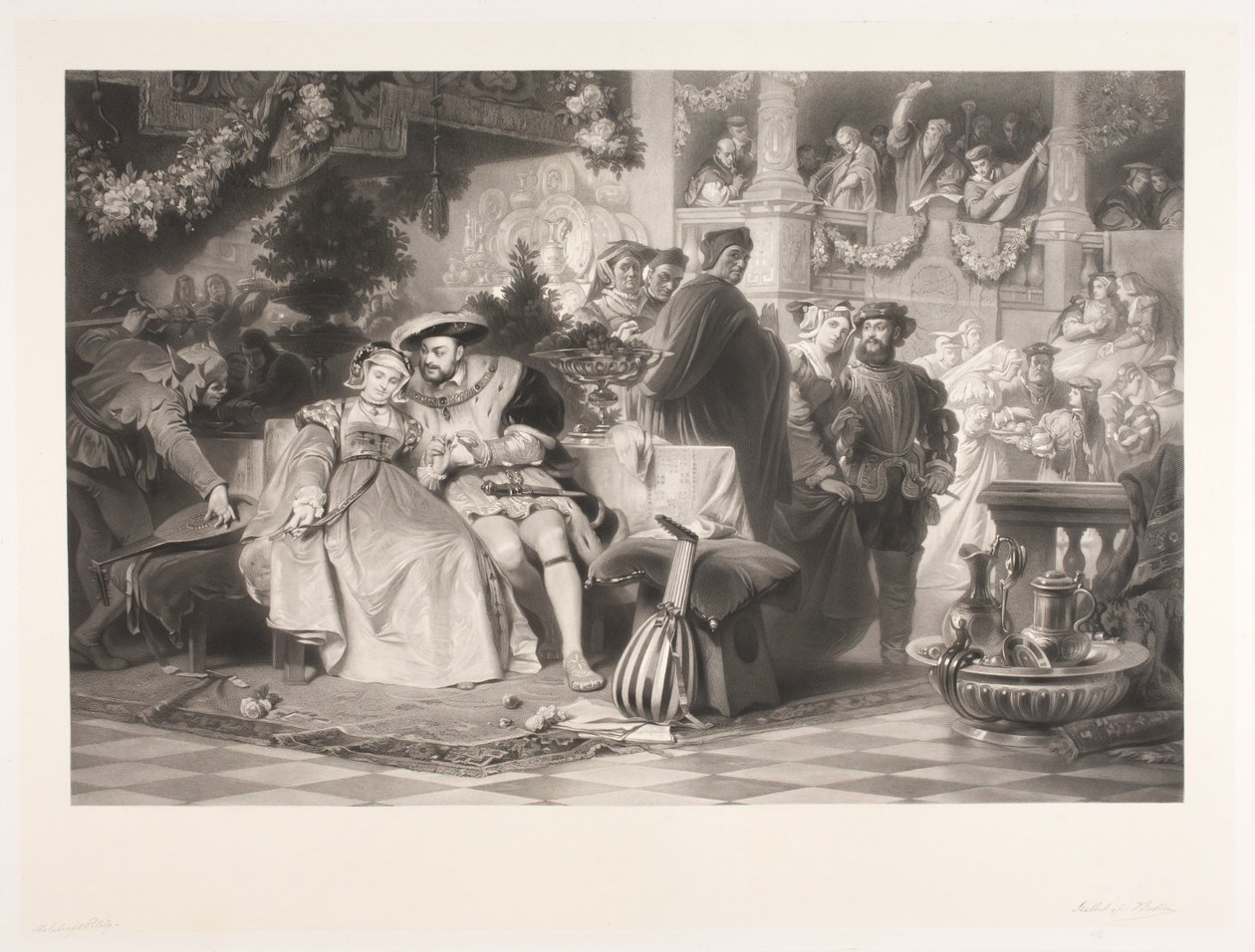 Henrik VIII a Anna Boleynová od Joel Ballin