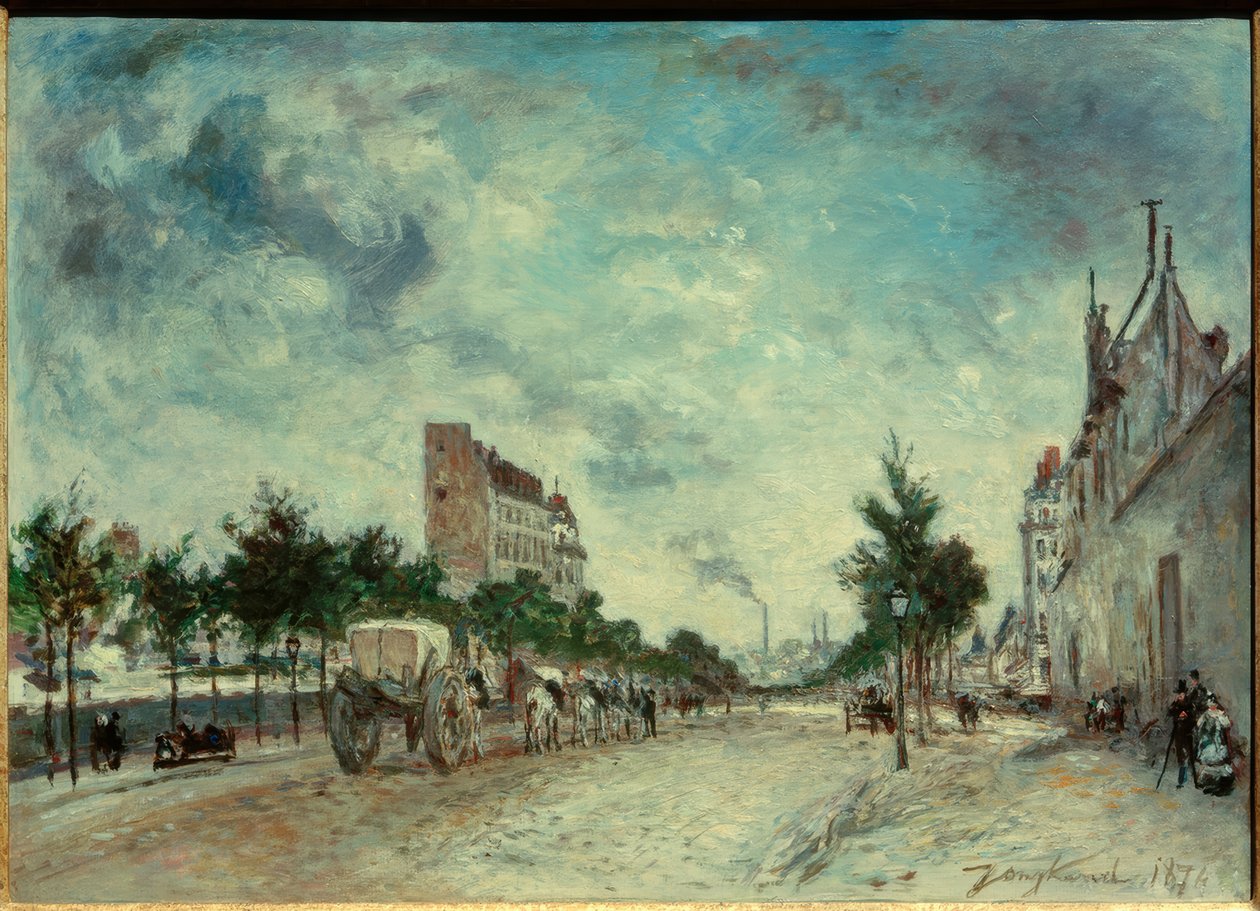 Boulevard de Port-Royal v Paříži od Johan Barthold Jongkind
