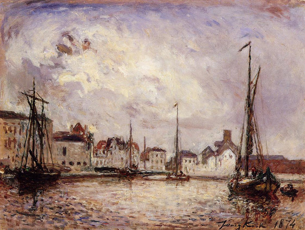 Brusel, The Warehouse District, 1874 od Johan Barthold Jongkind