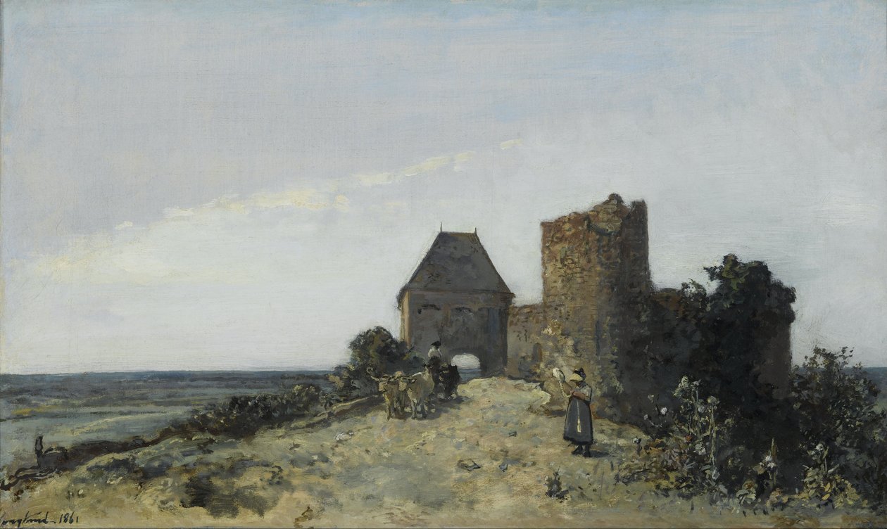 Zřícenina hradu Rosemont od Johan Barthold Jongkind