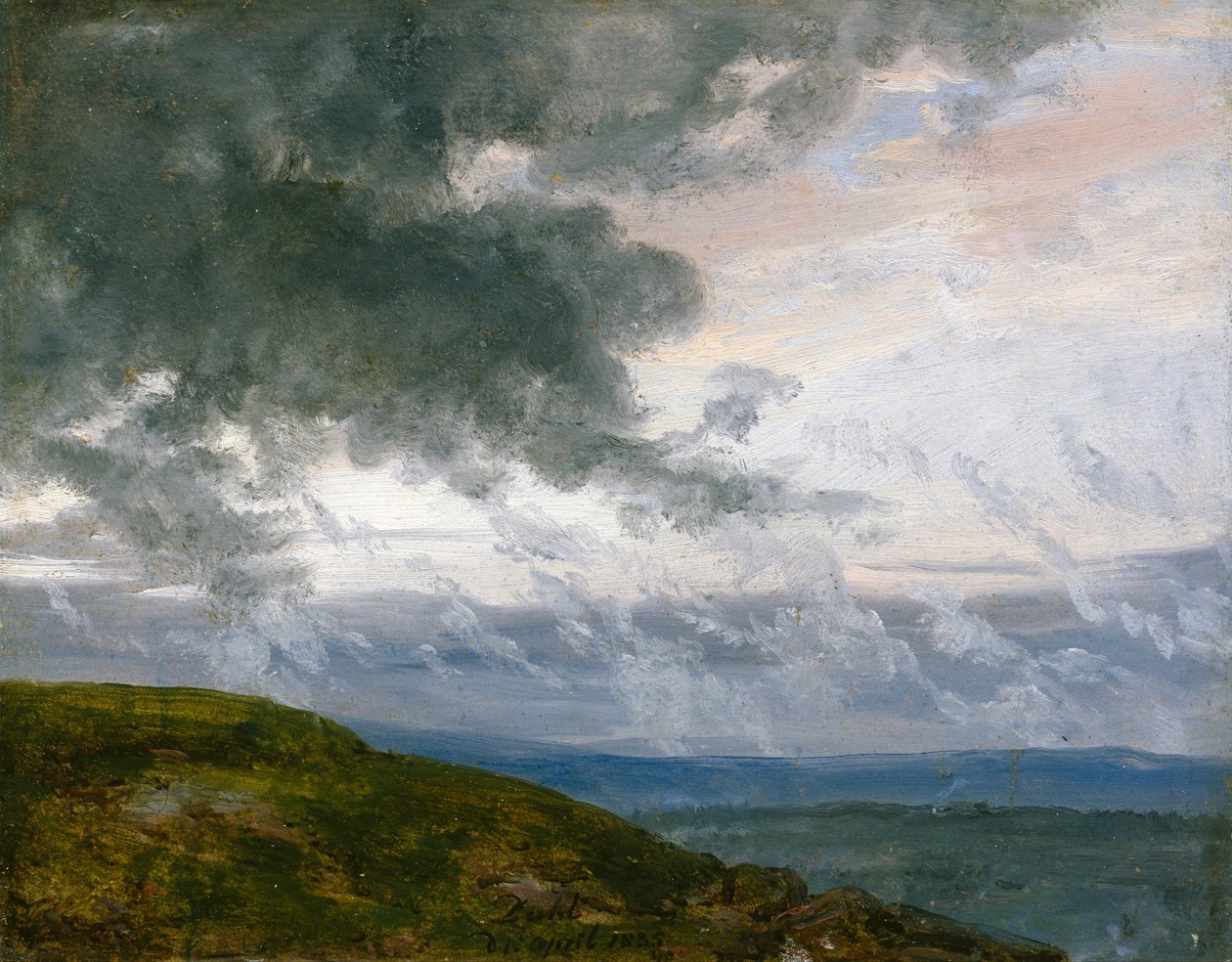 Studium unášených mraků od Johan Christian Dahl