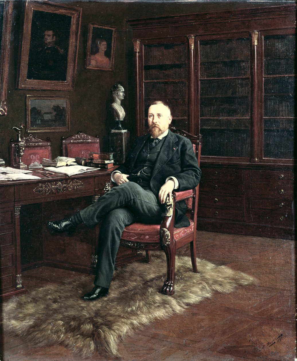 Portrét Paula Marmottana (1856-1932) ve své studii, 1899 od Georg Rosen