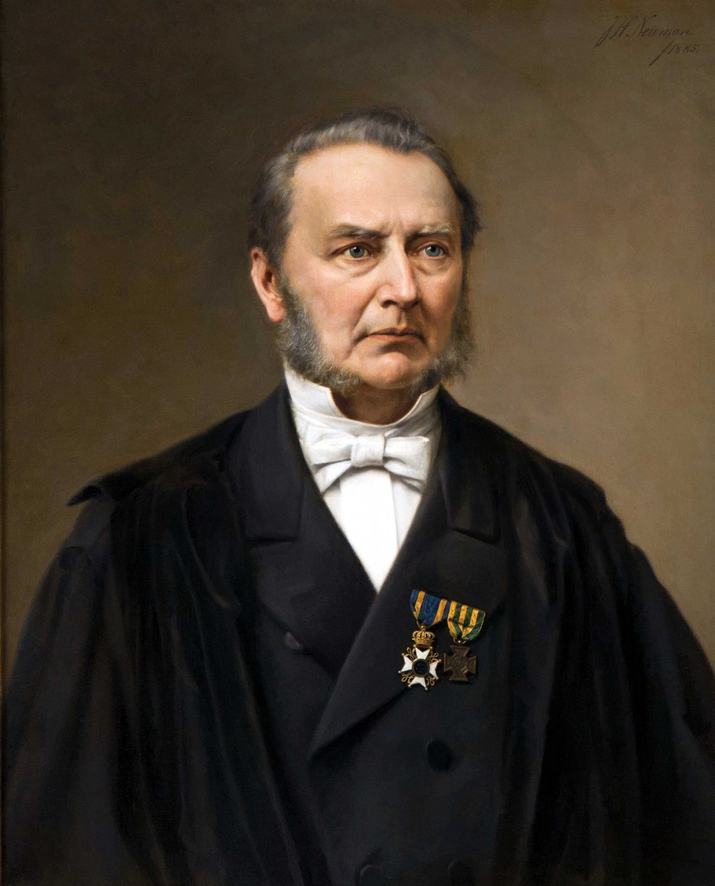 Joannes Henricus Scholten (1811-1885), profesor Leiden University. Obraz Johana Heinricha Neumana (1819-1898) od Johan Heinrich Neuman