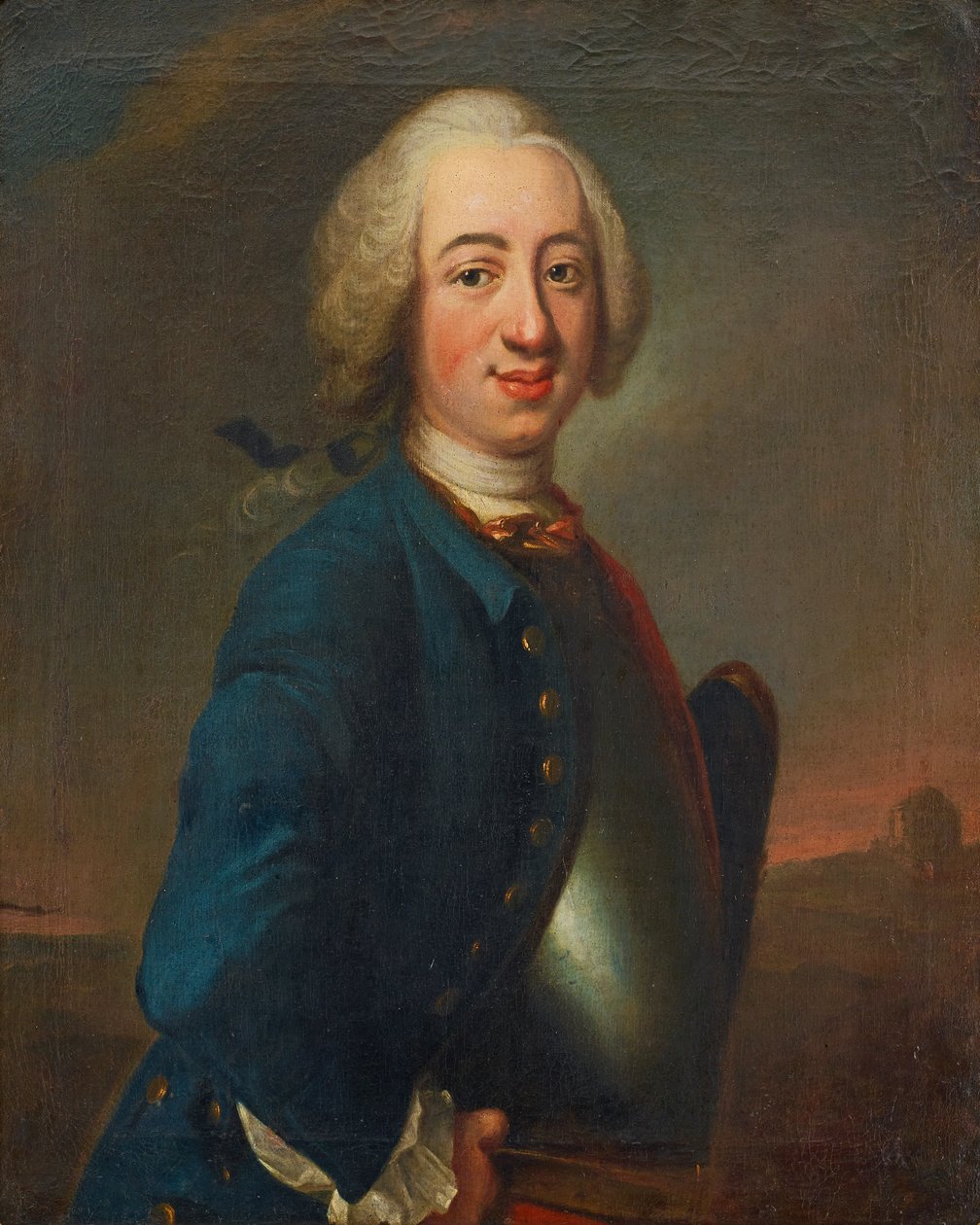 Johan Henrik Scheffel (1690–1781). Portrét mladého důstojníka od Johan Henrik Scheffel