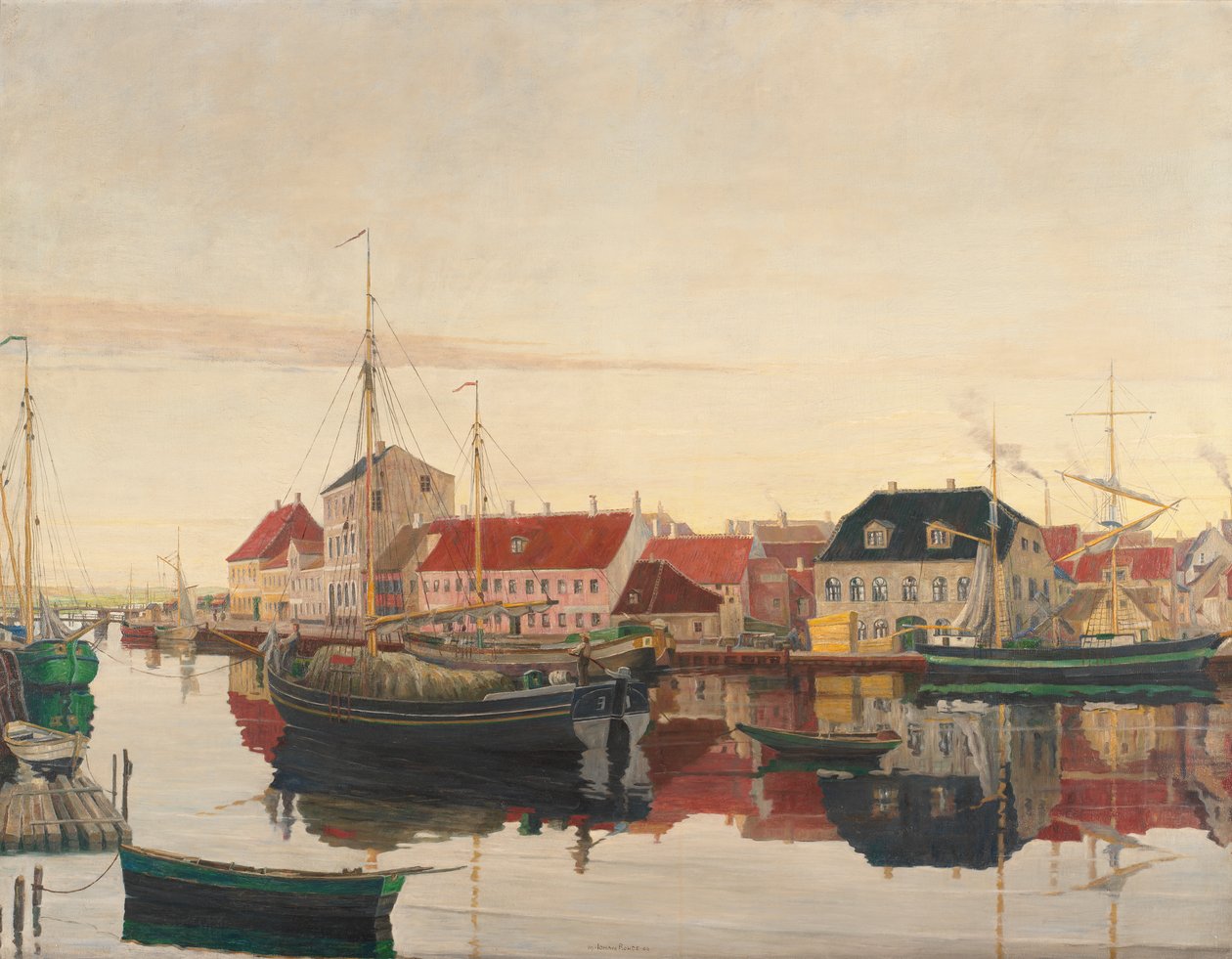 Přístav Randers od Johan Rohde