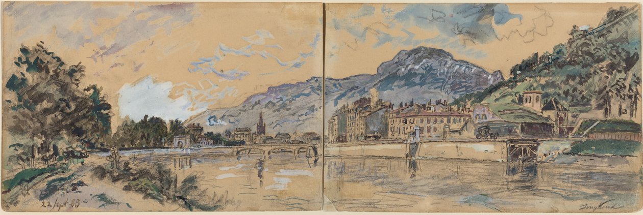 Grenoble, 1883. od Johan Barthold Jongkind