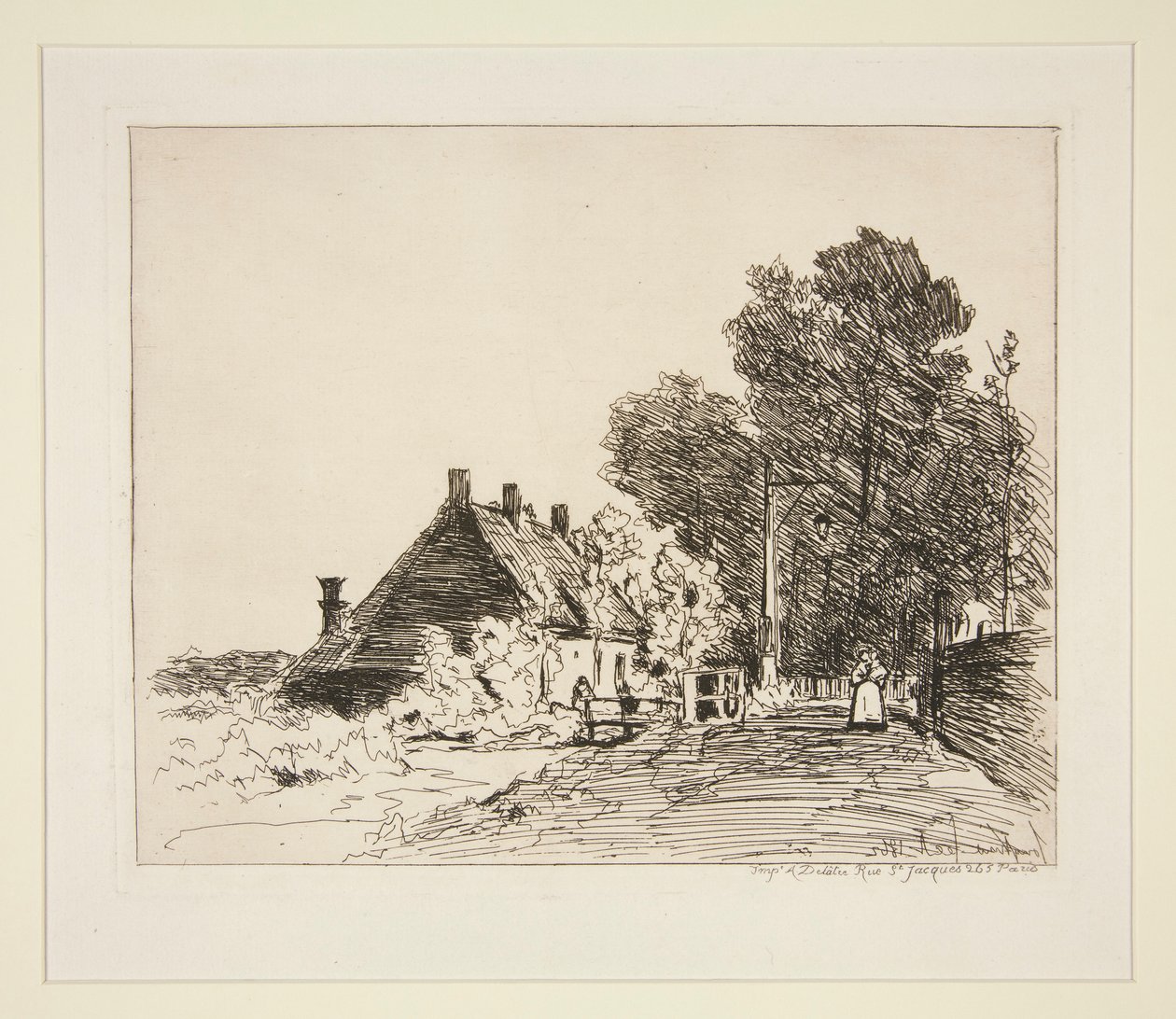La Nourrice (Chůva) od Johan Barthold Jongkind