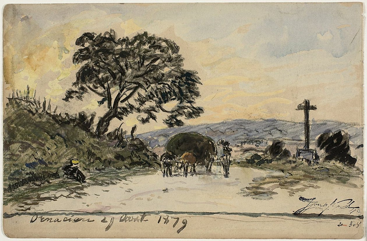 Ornacieux (recto a verso) od Johan Barthold Jongkind