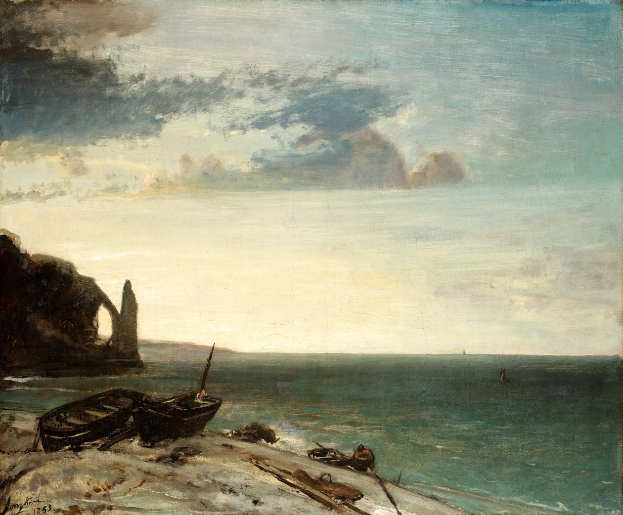 Moře v Etretatu, 1853. od Johan Barthold Jongkind