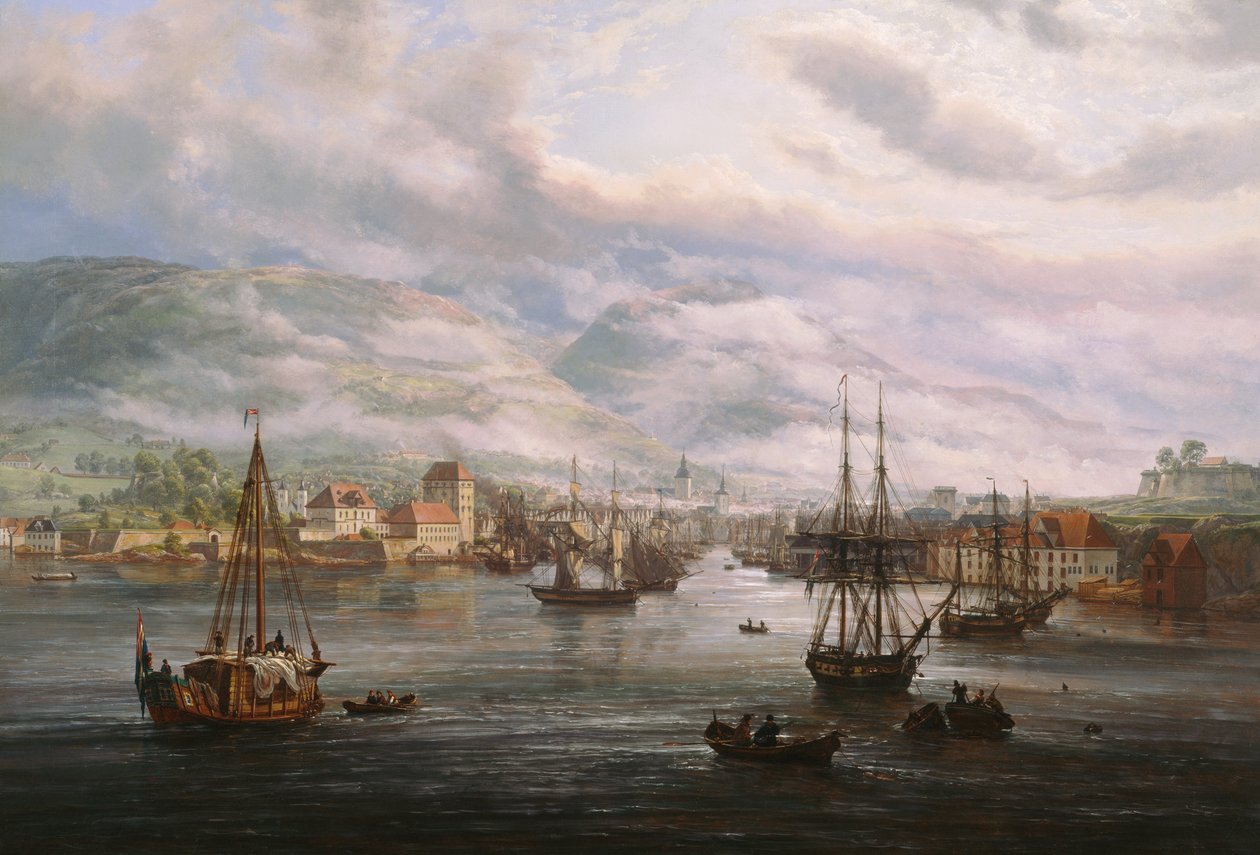 Bergenská zátoka od Johan Christian Dahl