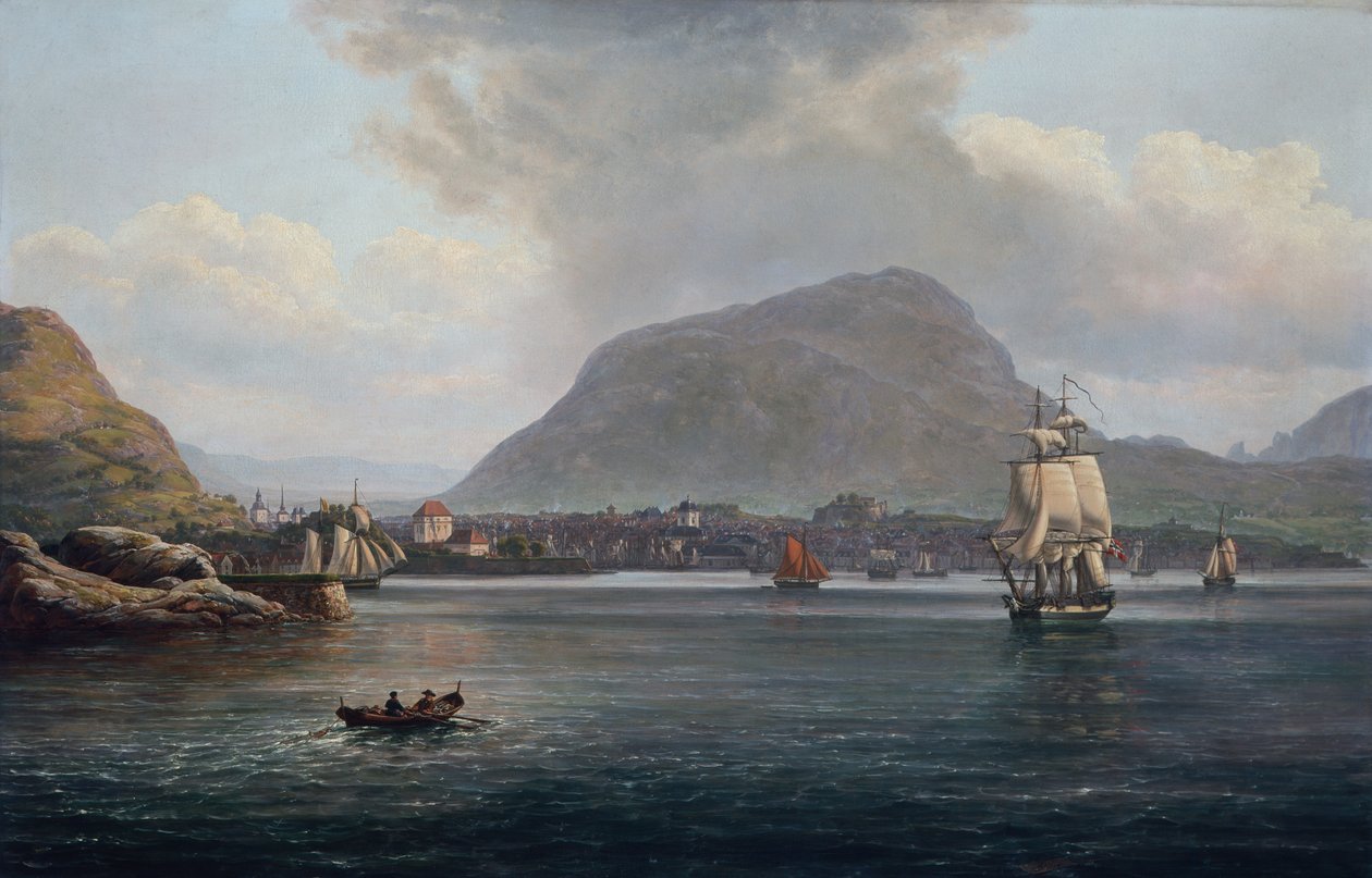 Bergenská zátoka od Johan Christian Dahl