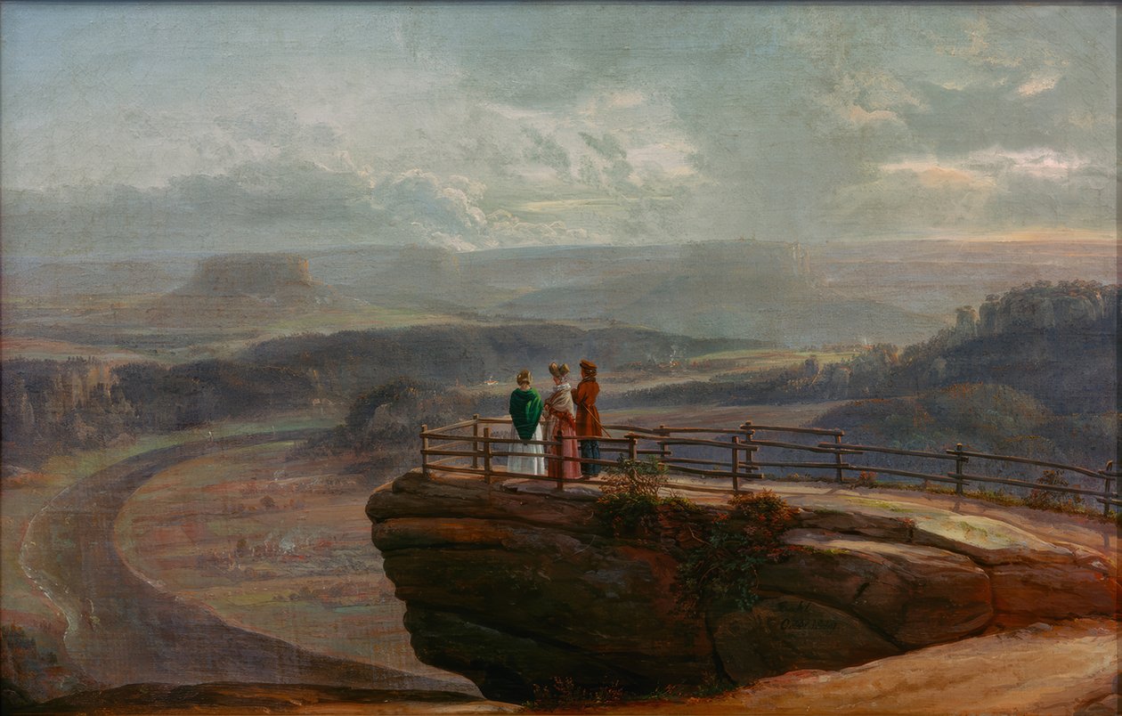 Pohled z bašty od Johan Christian Dahl