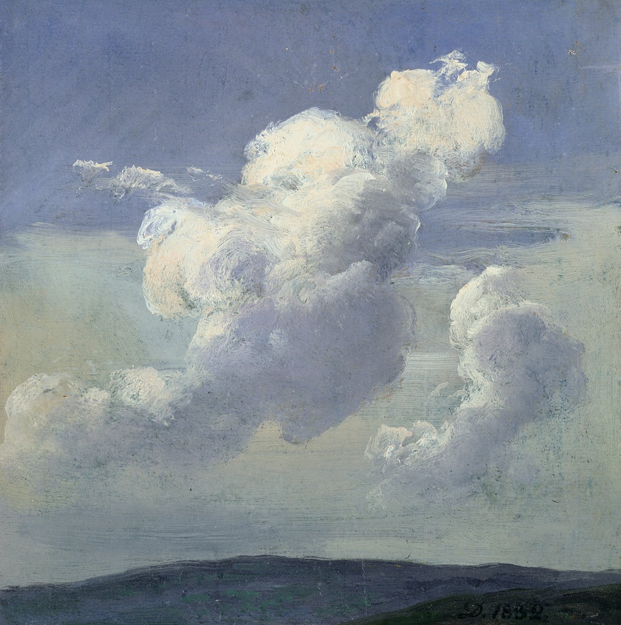 Cloudová studie od Johan Christian Dahl