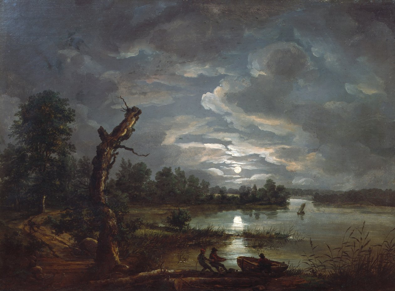 Esrum moře, kolem 1814 od Johan Christian Dahl