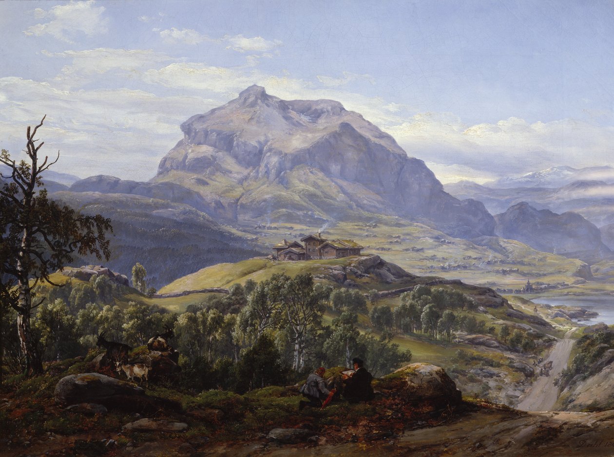 Vang ve Valdres od Johan Christian Dahl