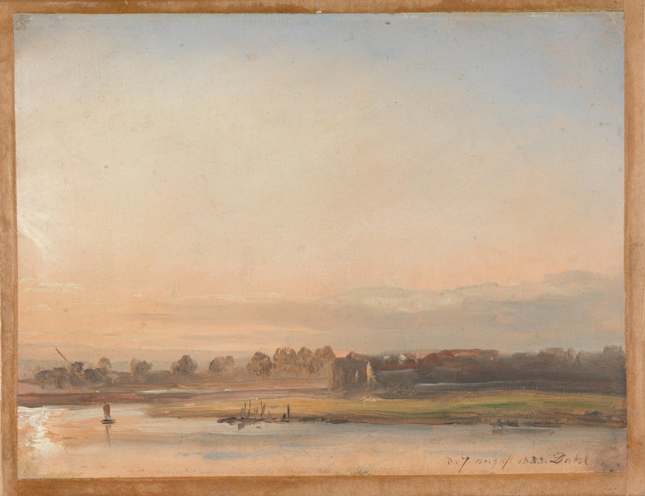 Pohled na Labe od Johan Christian Dahl