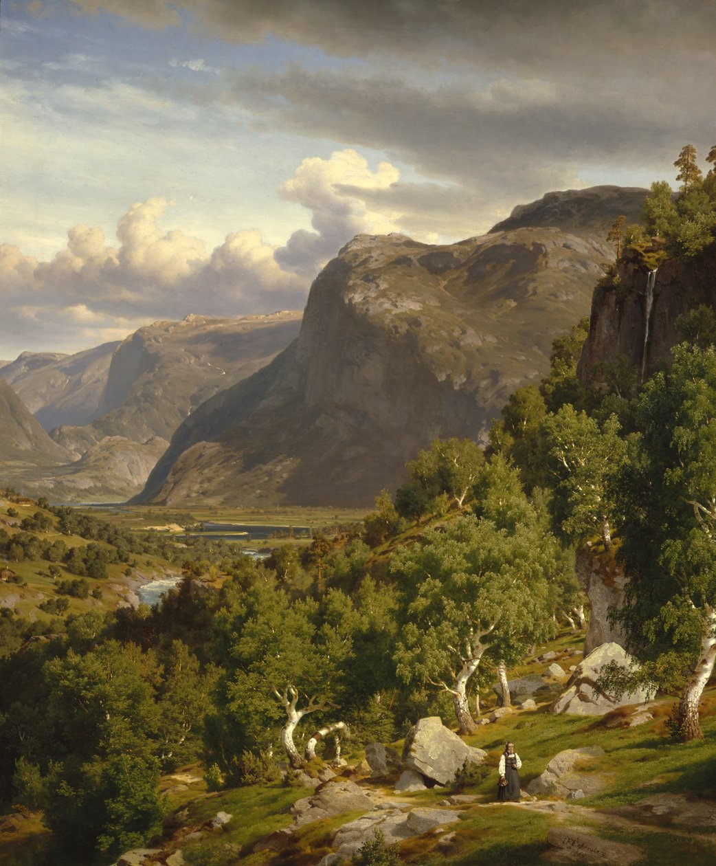 Z Nes v Hallingdalu od Johan Fredrik Eckersberg