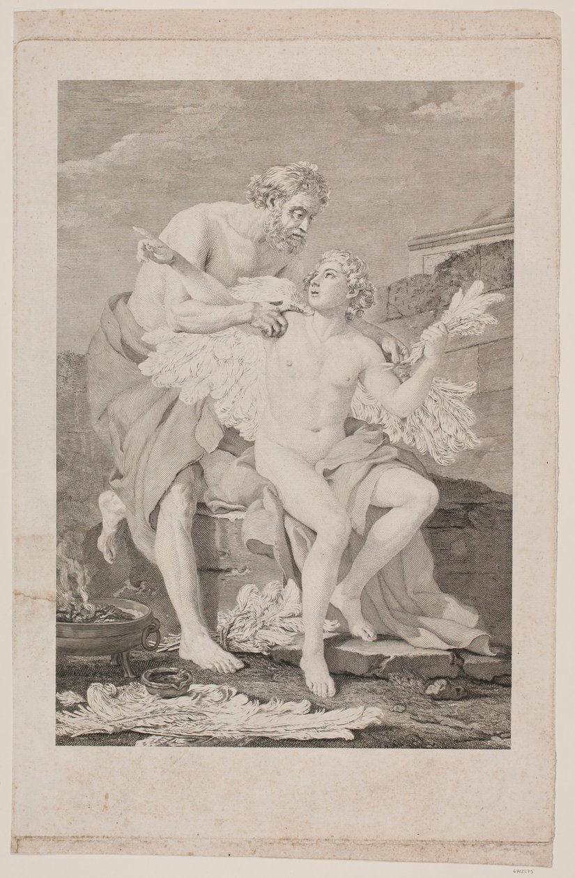Daedalus a Ikaros od Johan Georg Preisler