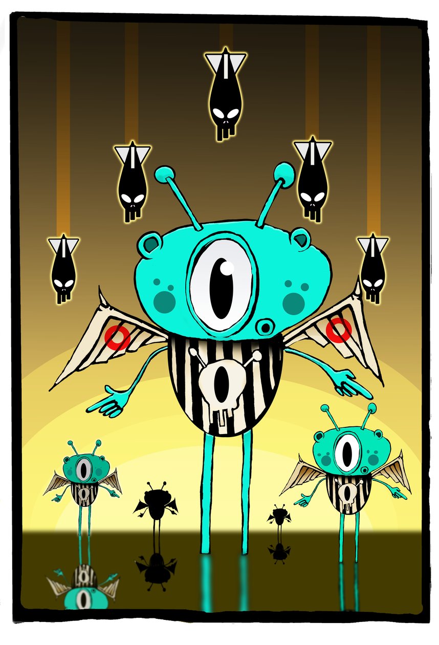 Team mimozemšťan, 2012 (ilustrace) od Johan Lilja