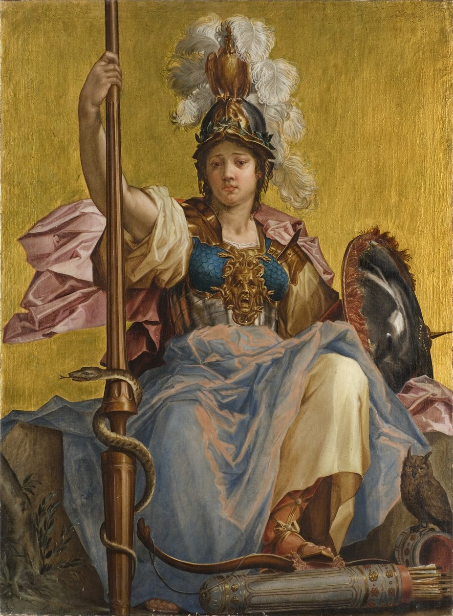 Minerva (olej na plátně) od Johan Sylvius
