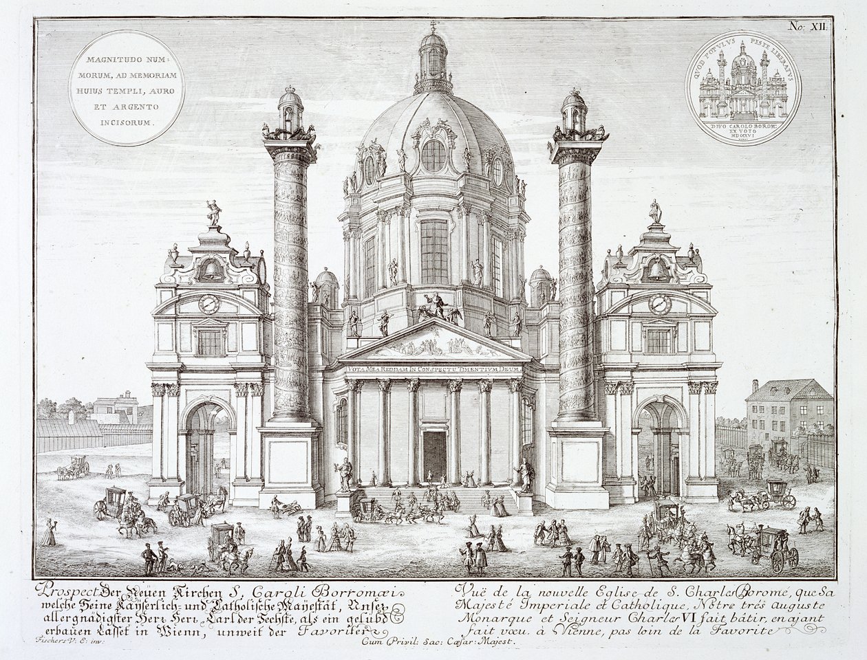 Kostel sv. Karla Boromejského (1538-84), Vídeň, z 