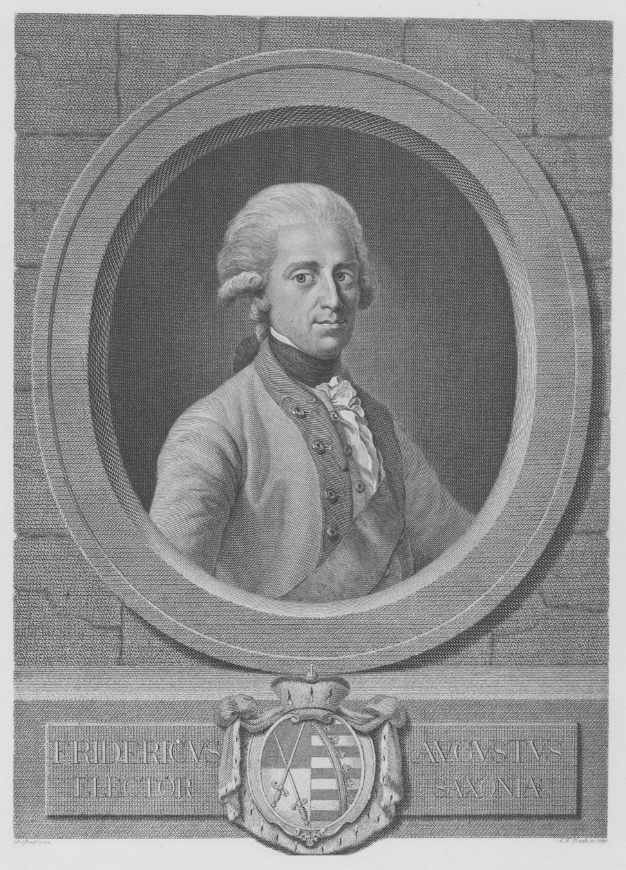 Král Friedrich August Spravedlivý od Johann Friedrich Bause