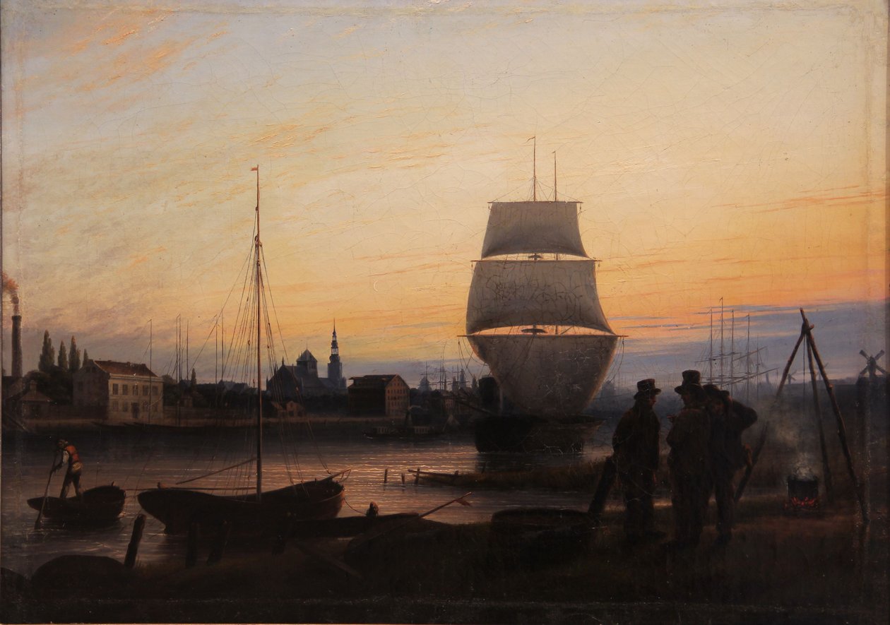 Přístav Greifswald od Johann Friedrich Boeck