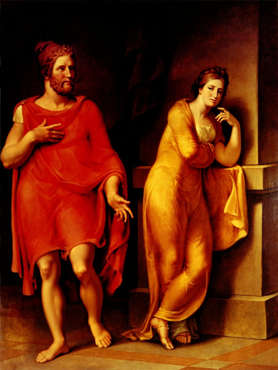 Odysseus a Nausicaan Angličtina: Odysseus a Nausicaan Francais: Ulysse et Nausicaan od Johann Heinrich Wilhelm Tischbein