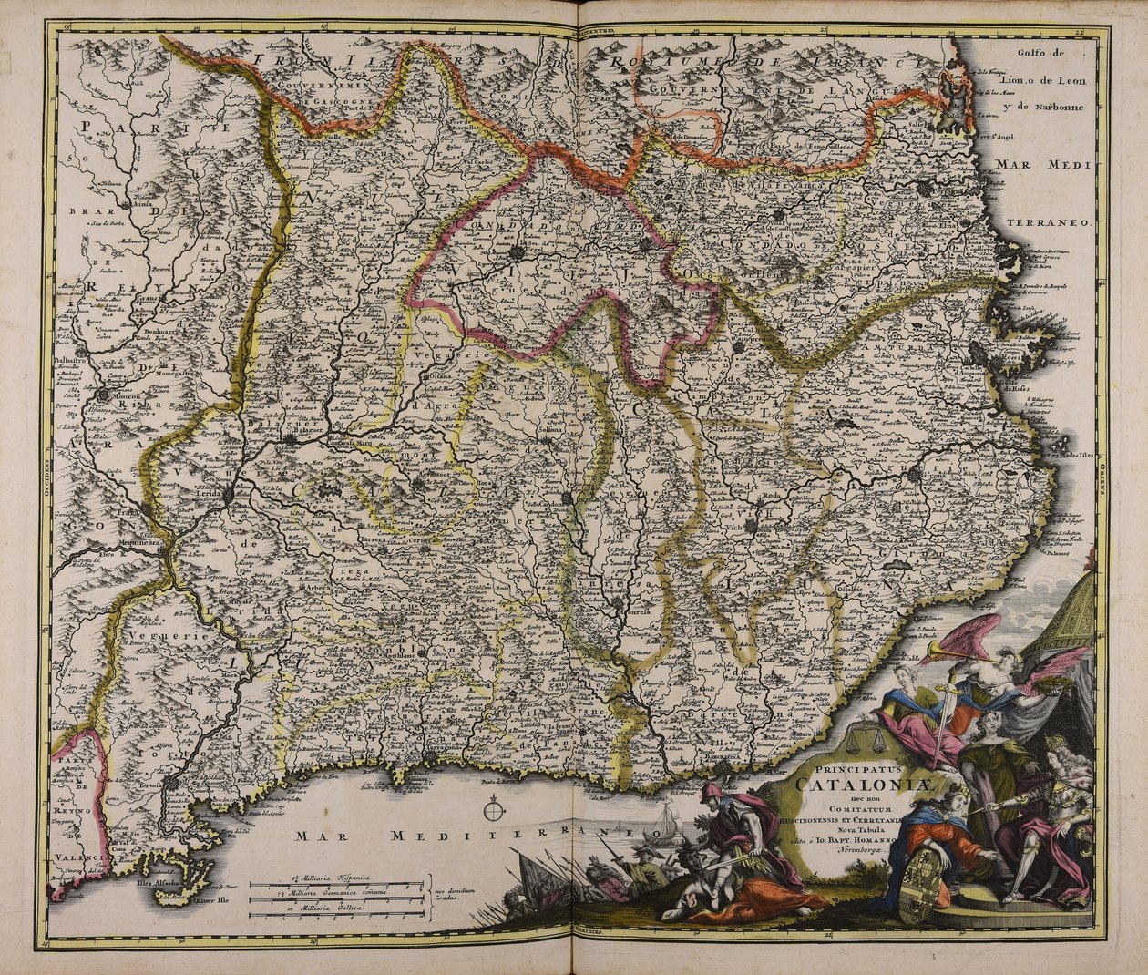 Nová mapa od Johann Baptista Homann