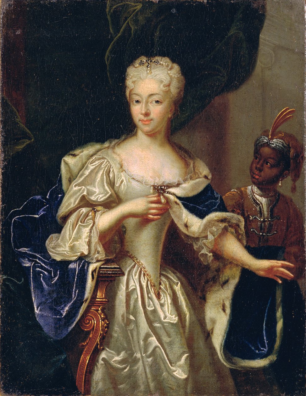 Portrét princezny Charlotty Brunšvicko-Luenburské, 1728 (viz dvojice 347496) od Johann Paul Luedden