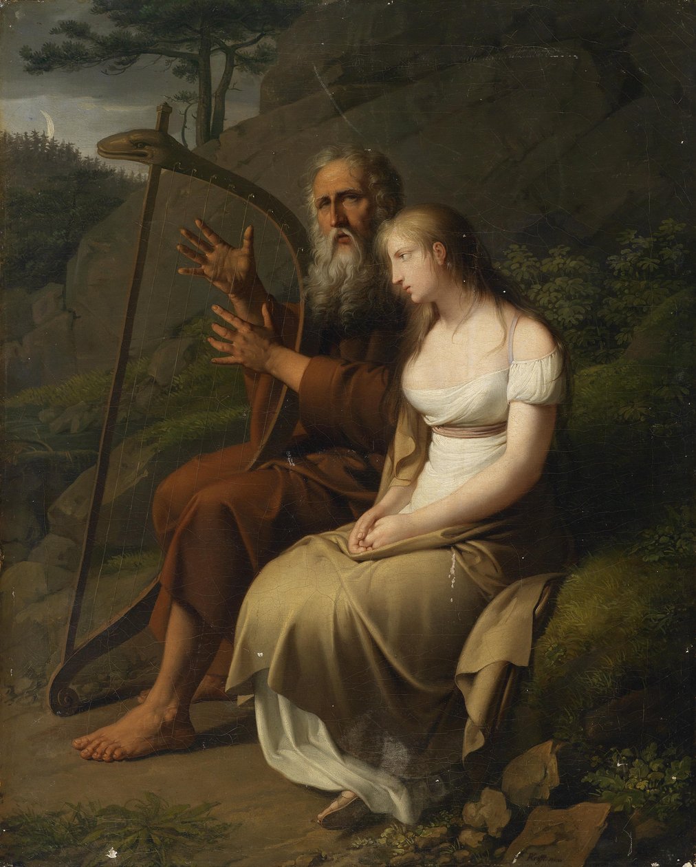 Ossian a Malvina od Johann Peter Krafft