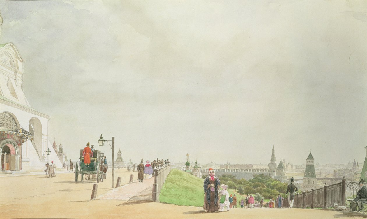 Kreml, Moskva, 1839 od Johann Philipp Eduard Gartner