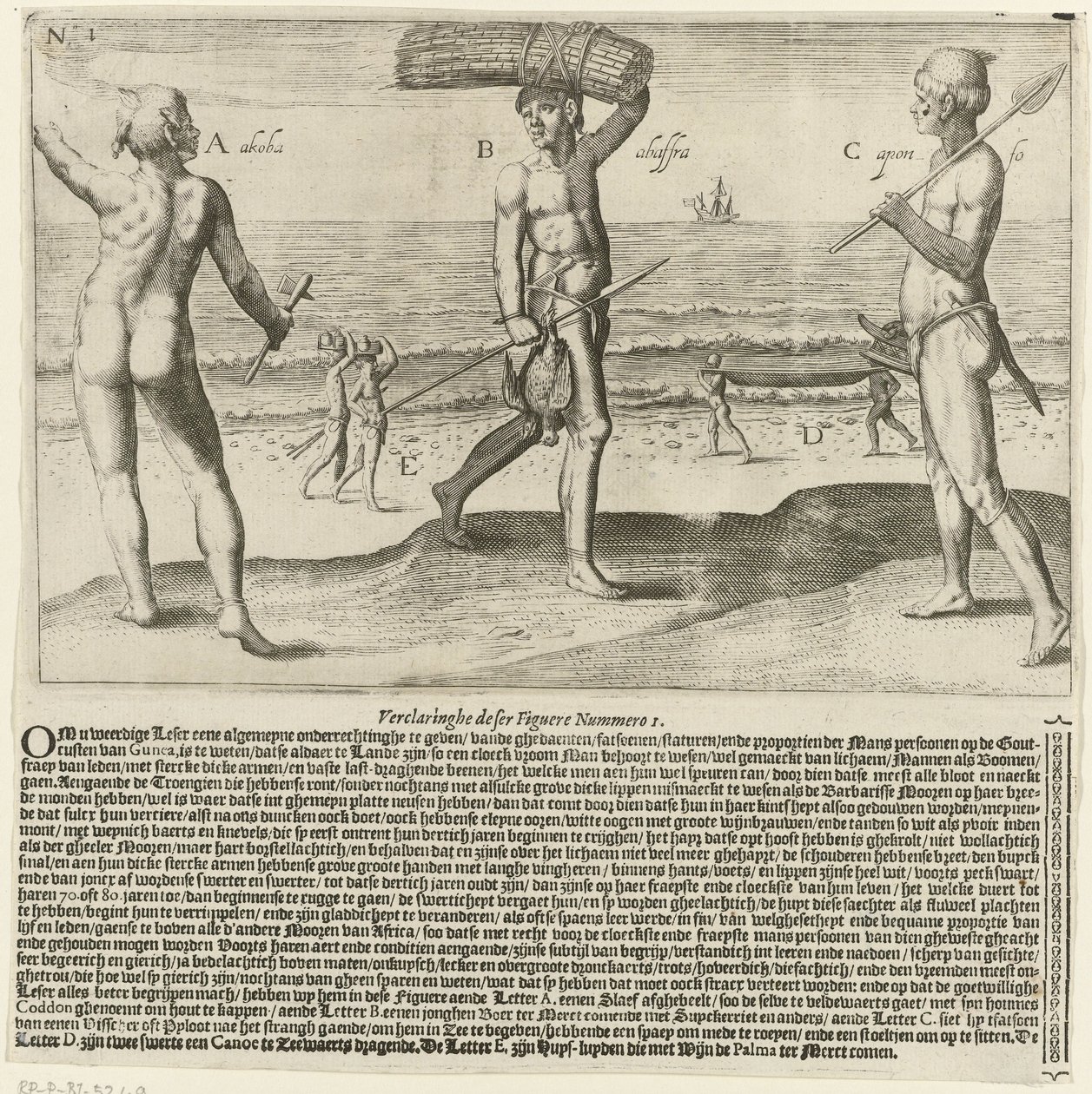 otrok, zemědělec a rybář od Johann Theodor de Bry