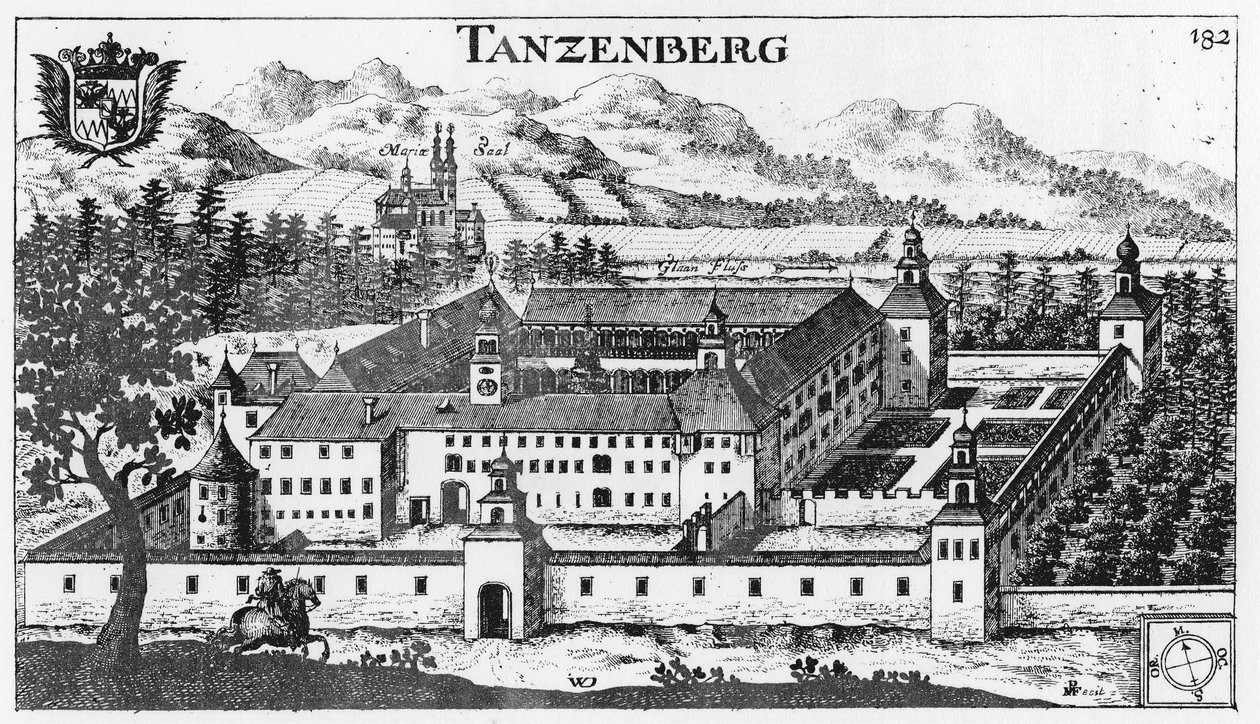 Hrad Tanzenberg v Sankt Veit an der Glan / Korutany / Rakousko / Evropská unie od Johann Weikhard von Valvasor