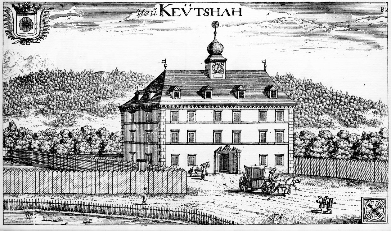 Korutanský hrad Keutschach od Johann Weikhard von Valvasor