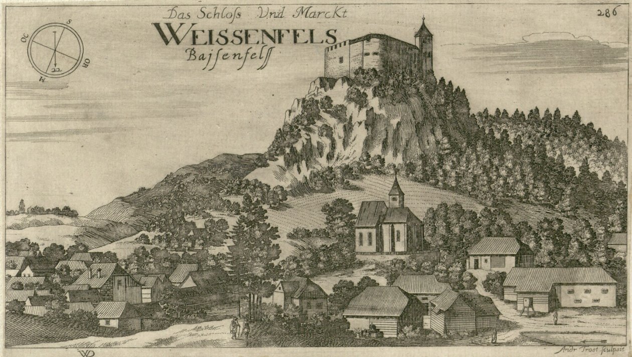 Grad Bela dál od Johann Weikhard von Valvasor