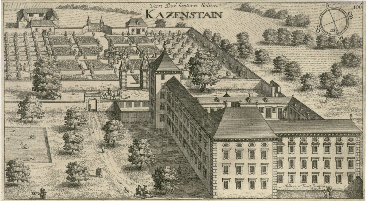 Město Katzenstein (2) od Johann Weikhard von Valvasor