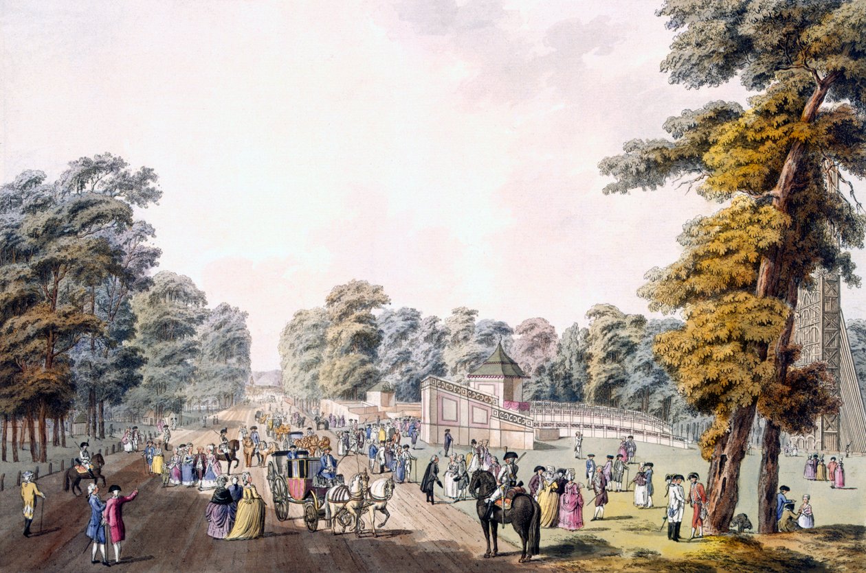 Místo ohňostroje v Prátru, Vídeň, 1792 od Johann Ziegler