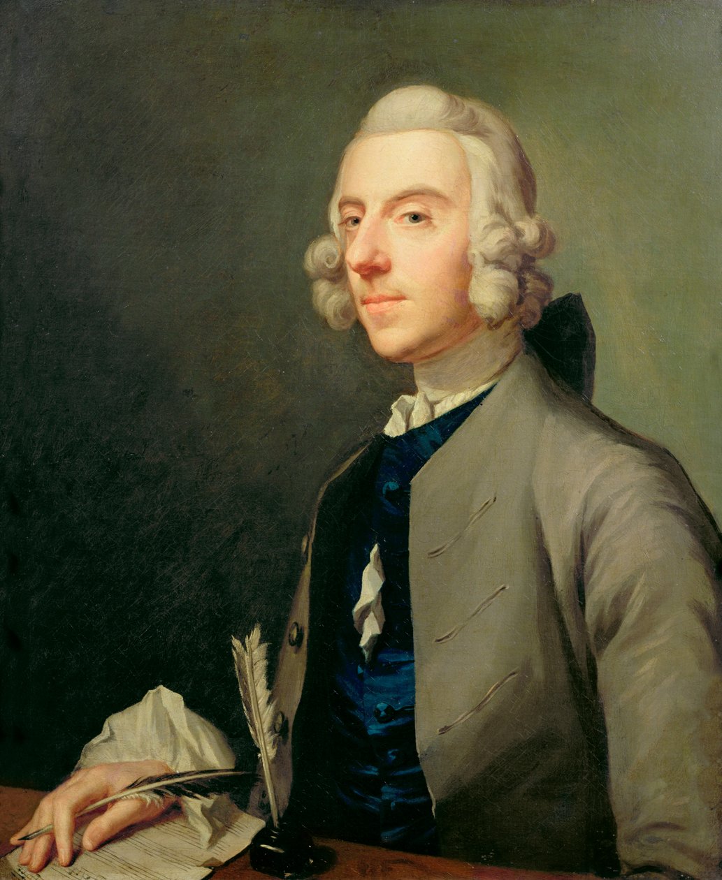Portrét Michaela Arna (1740-86), c.1762-83 od Johan Joseph Zoffany