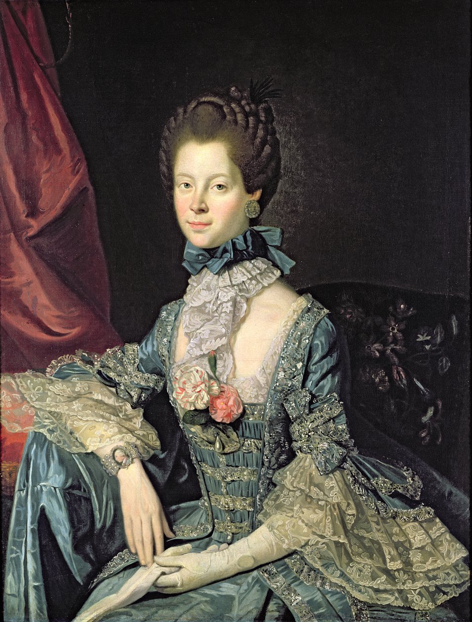 Královna Charlotte Sophia (1744-1818), manželka krále Jiřího III. (asi 1765) od Johan Joseph Zoffany