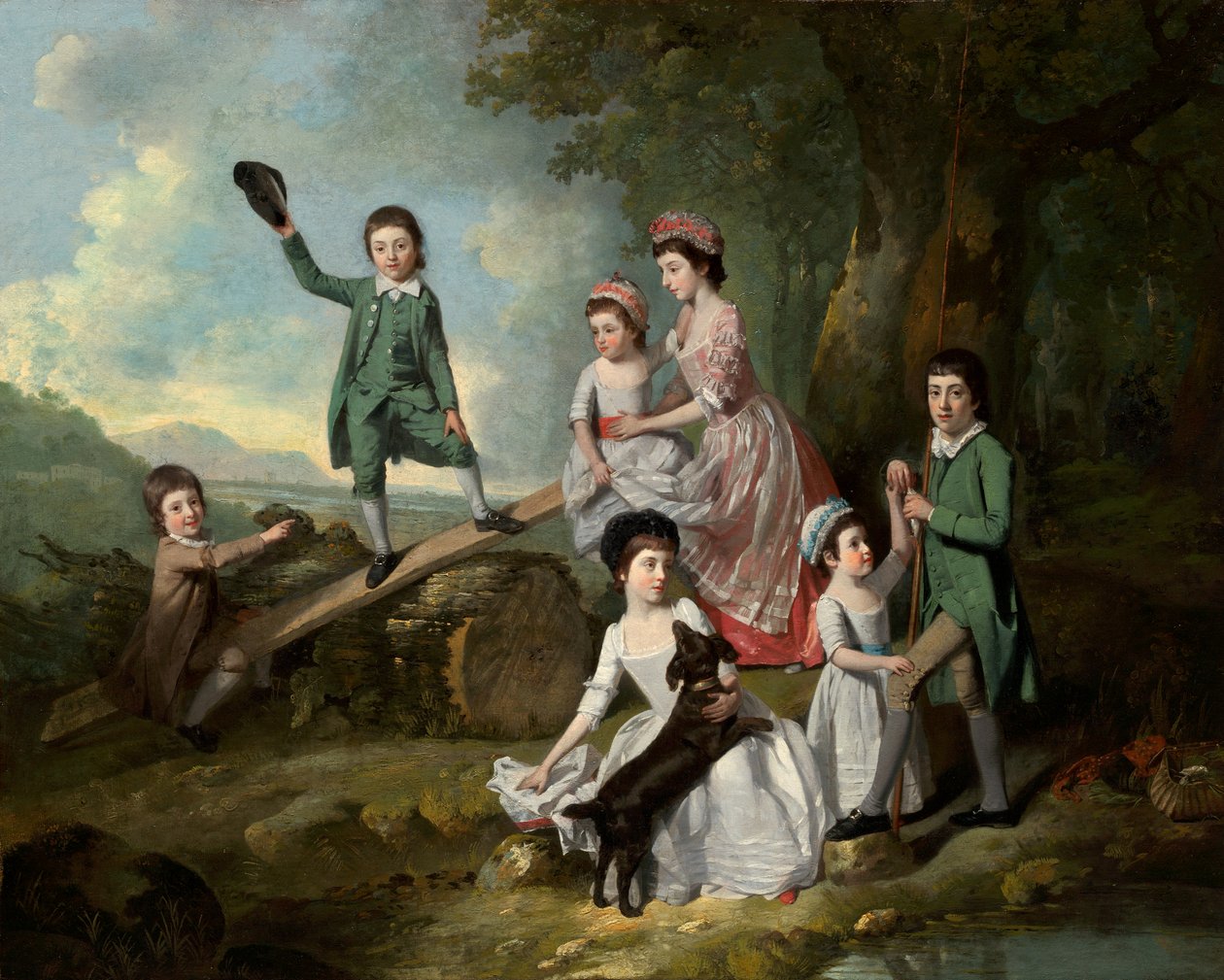 The Lavie Children od Johan Joseph Zoffany