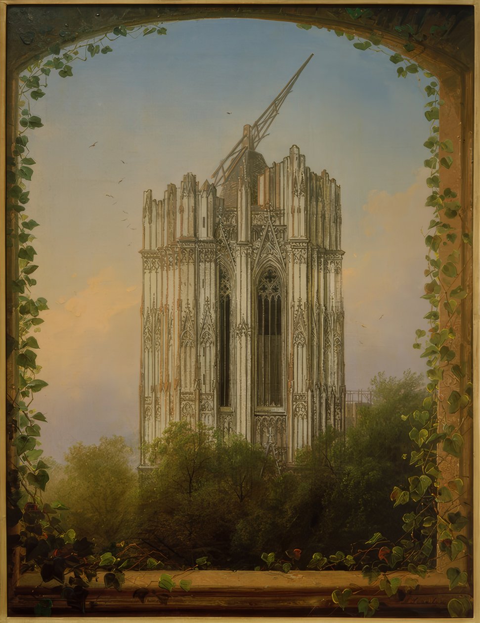 Nedokončená jižní věž od Johann Adolf Lasinsky