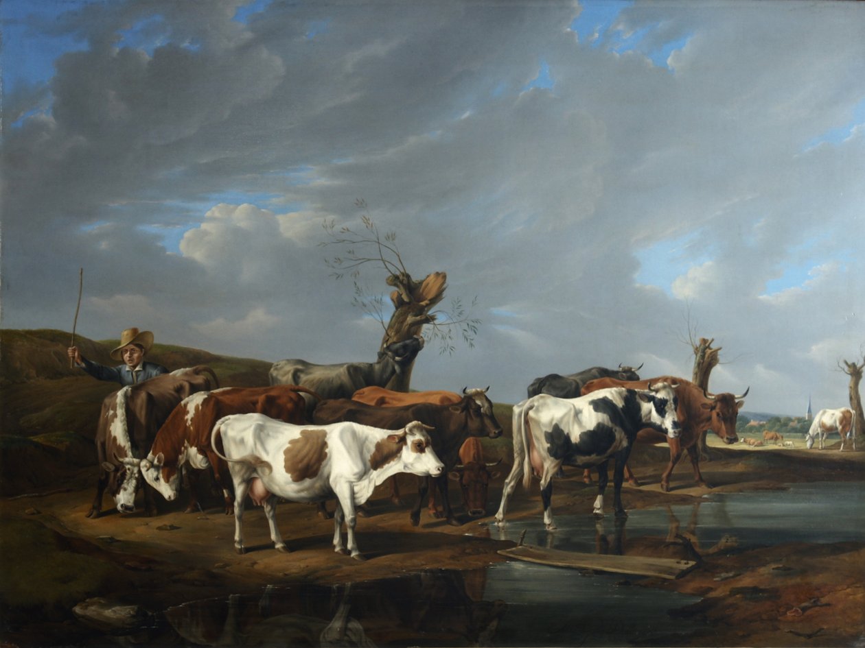Kuhherde od Johann Alexander Dallinger von Dalling