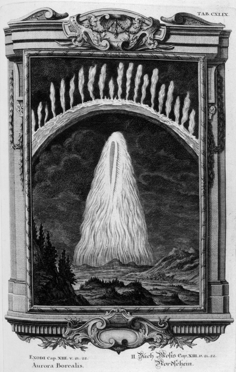 Aurora Borealis (rytina) od Johann Andreas Pfeffel